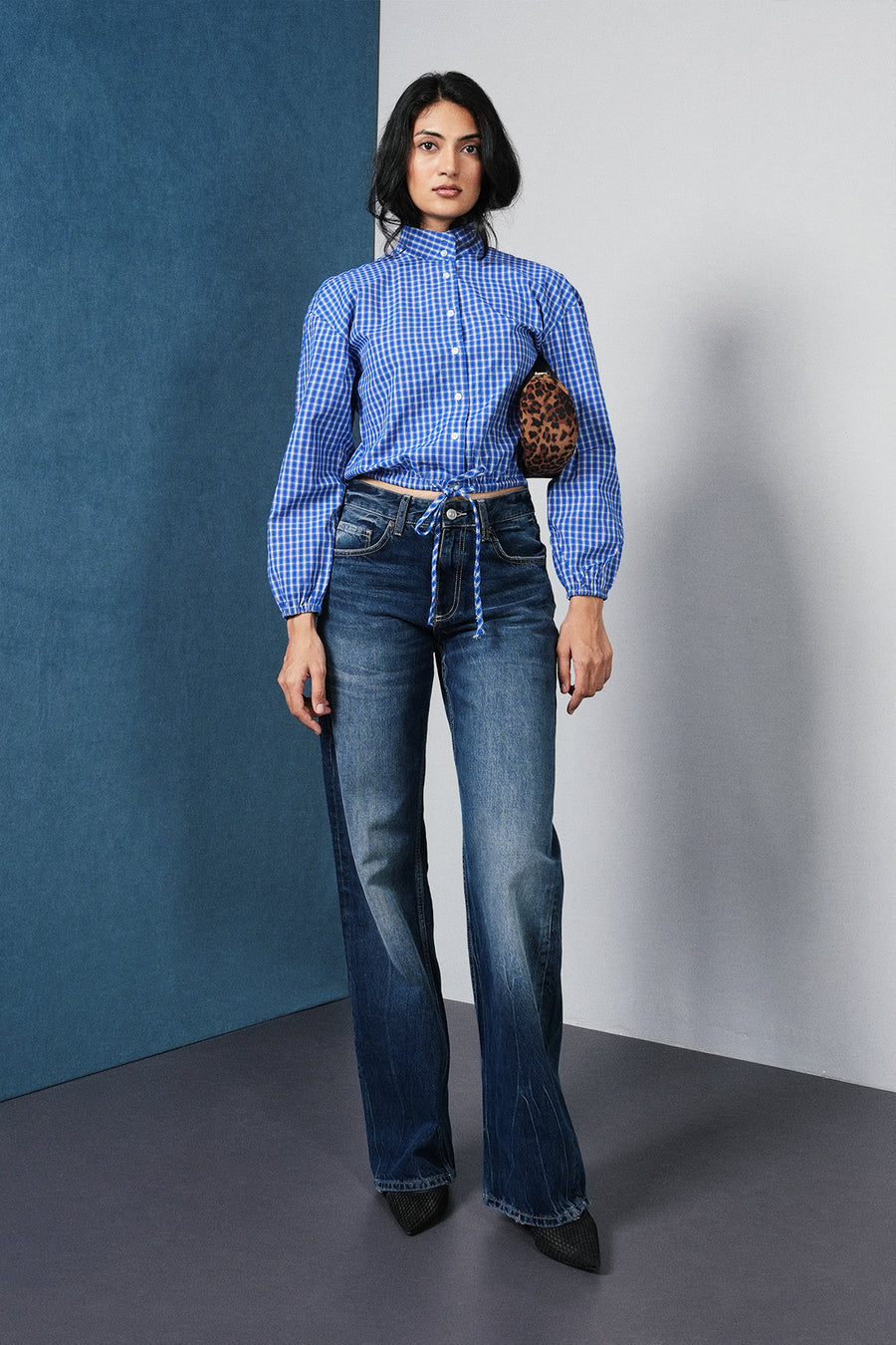Checkered Bomber Shirt