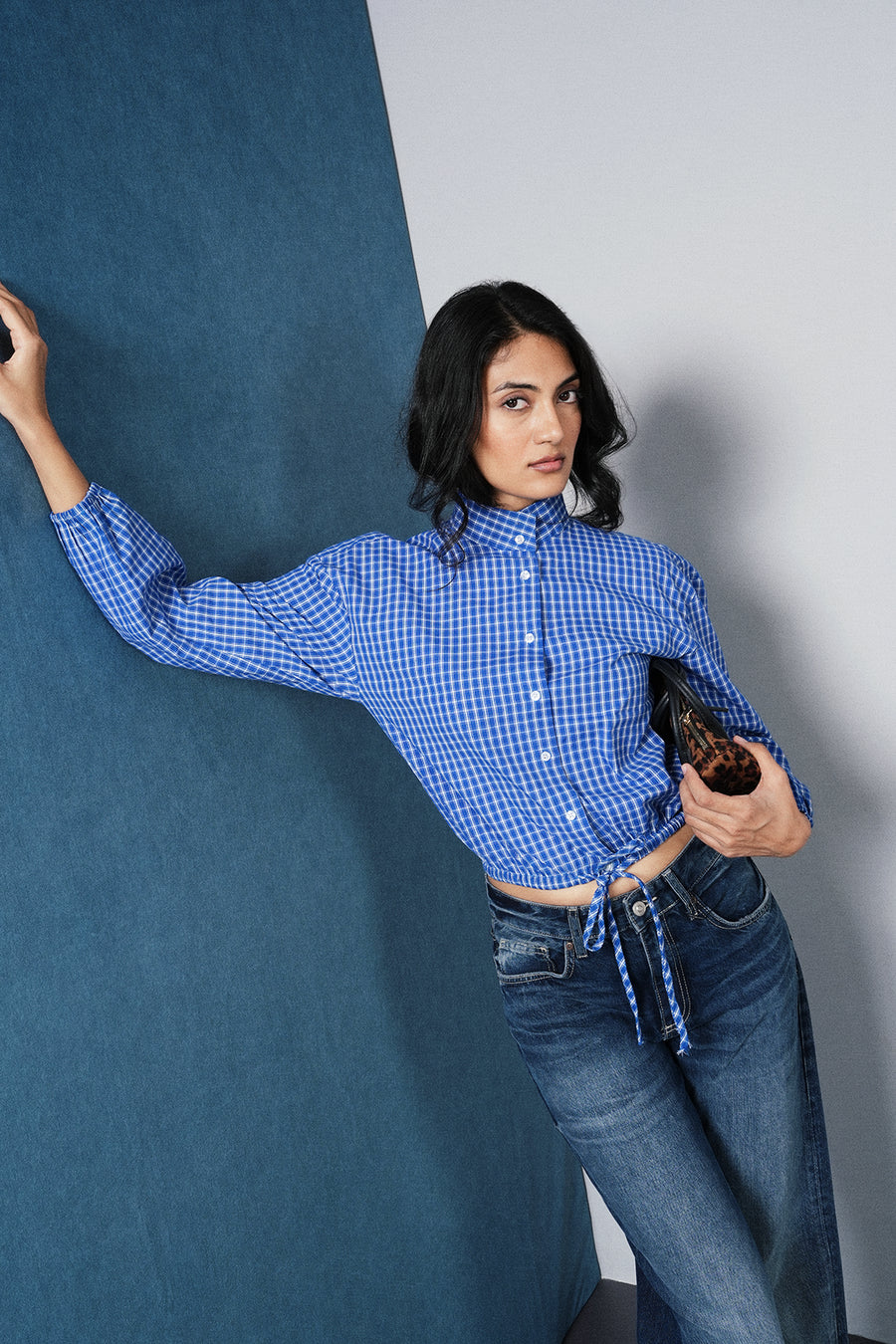 Checkered Bomber Shirt