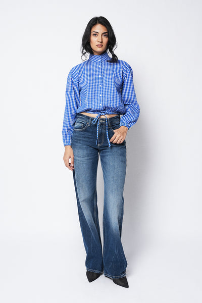 Checkered Bomber Shirt
