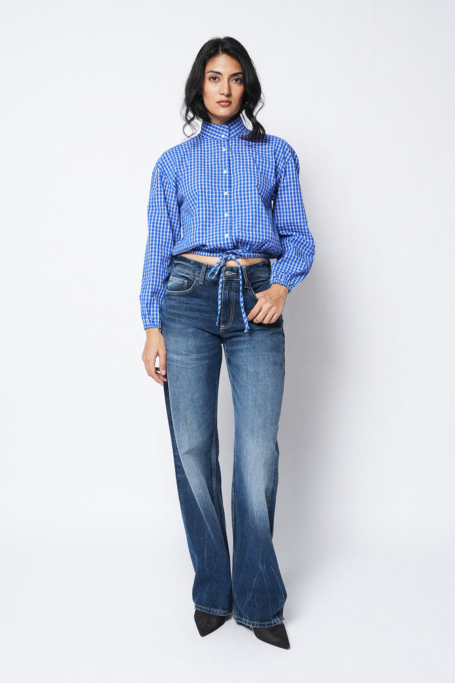 Checkered Bomber Shirt