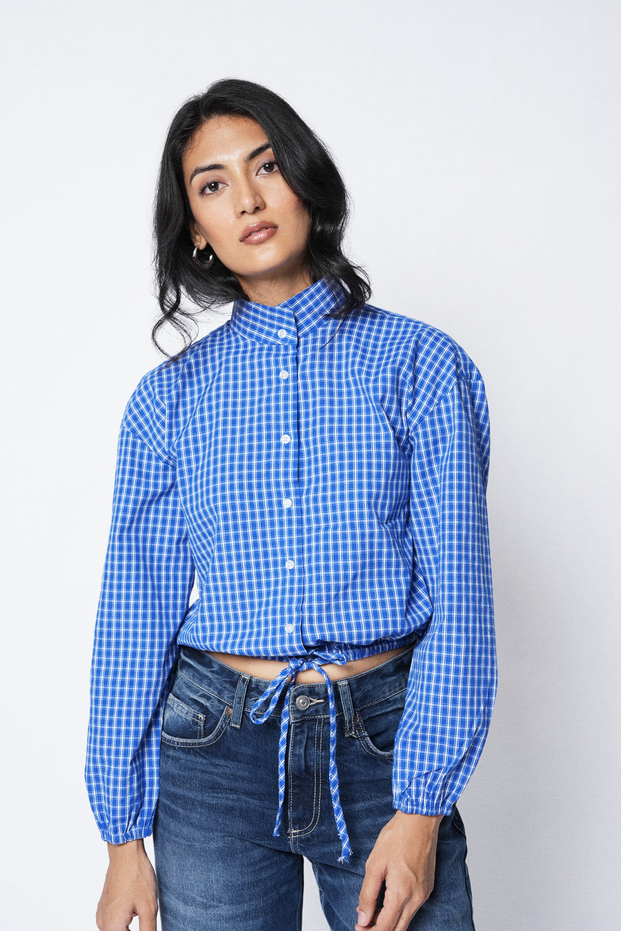 Checkered Bomber Shirt
