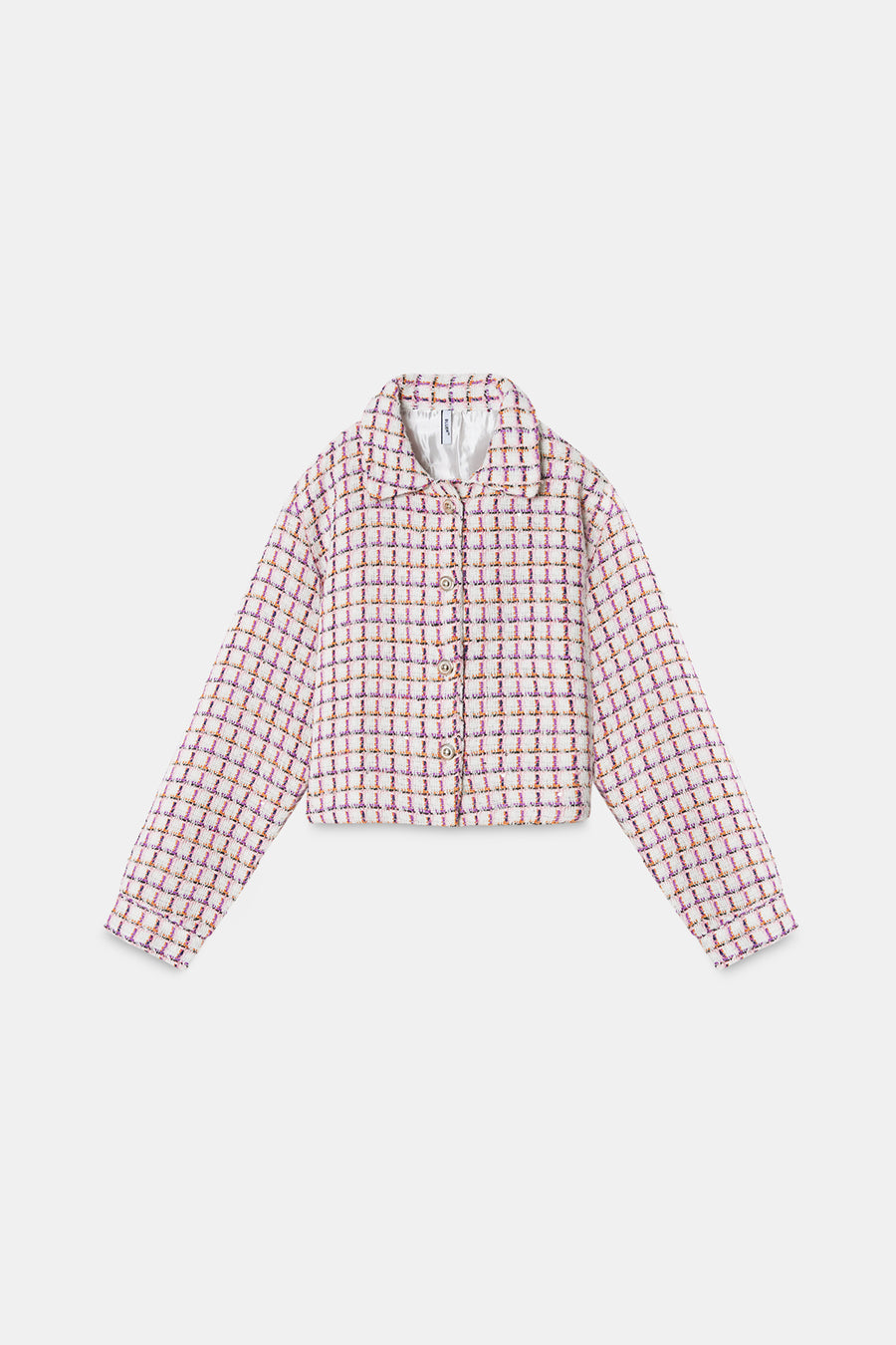 Checkered Tweed Jacket