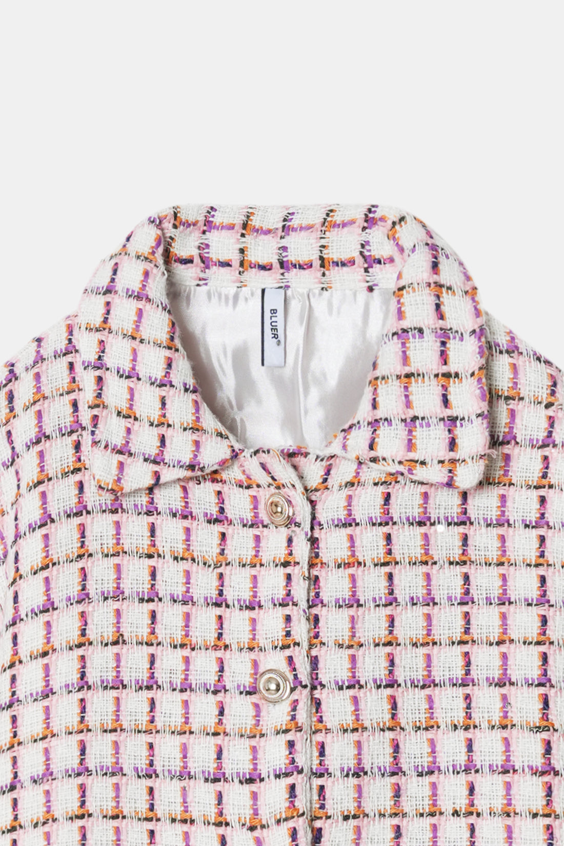Checkered Tweed Jacket