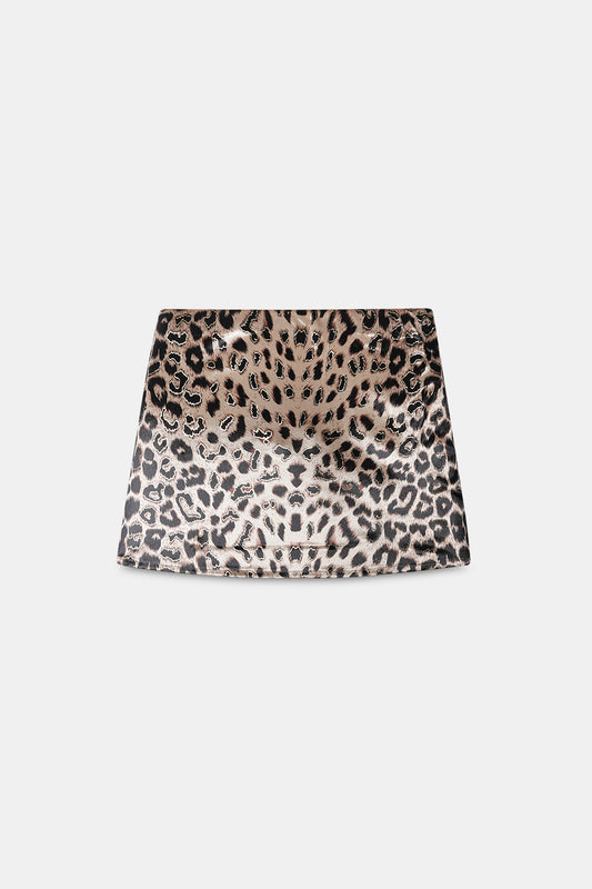 Cheetah Print Mini Skirt
