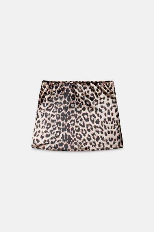 Cheetah Print Mini Skirt