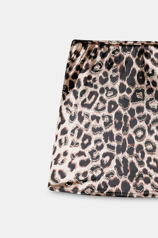 Cheetah Print Mini Skirt