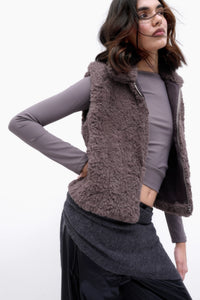 Cocoa Faux Fur Vest