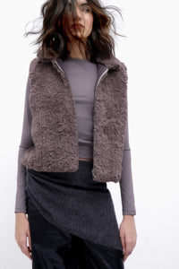 Cocoa Faux Fur Vest