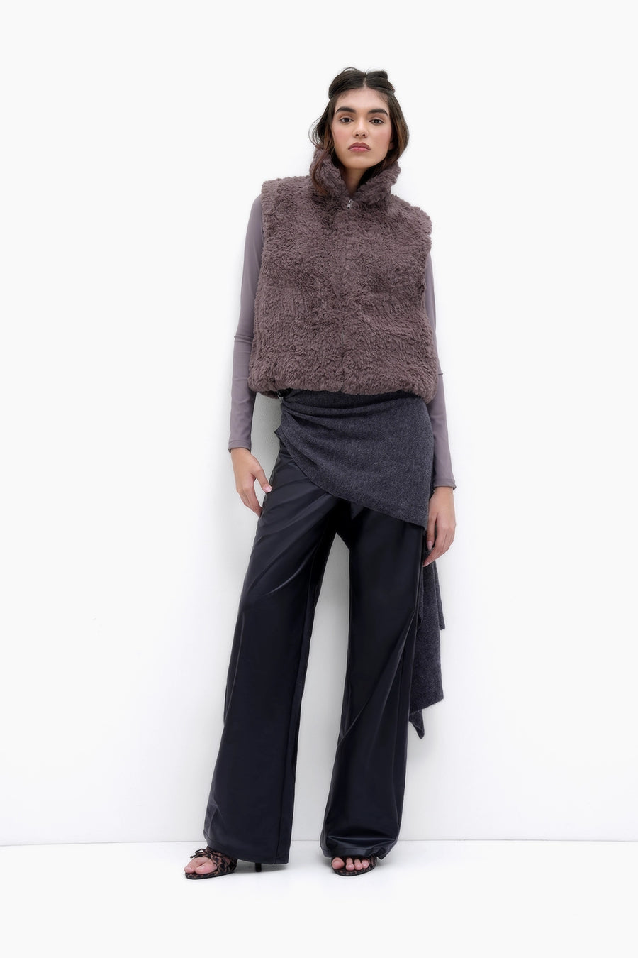 Cocoa Faux Fur Vest