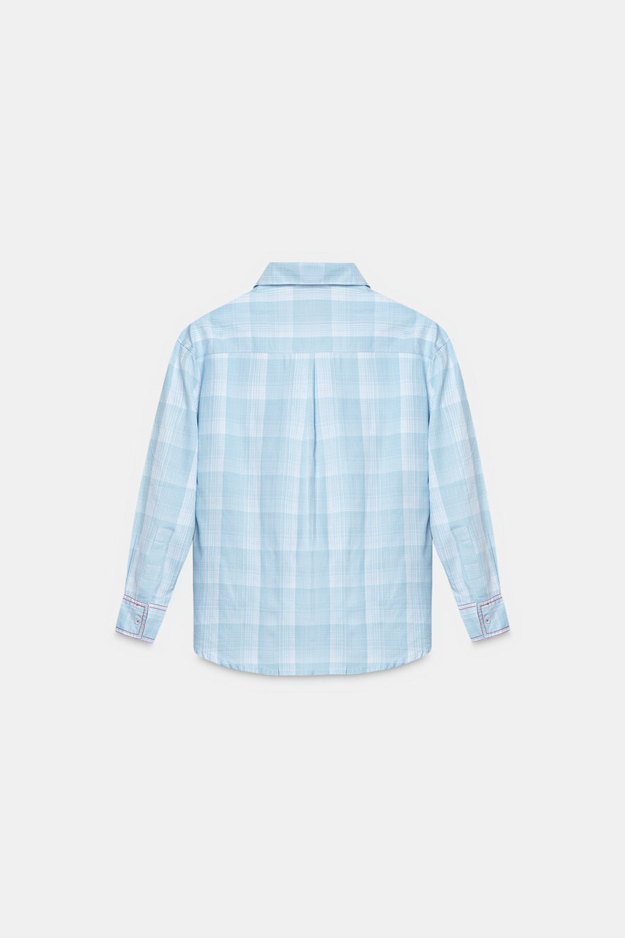 Contrast Stitch Checkered Shirt