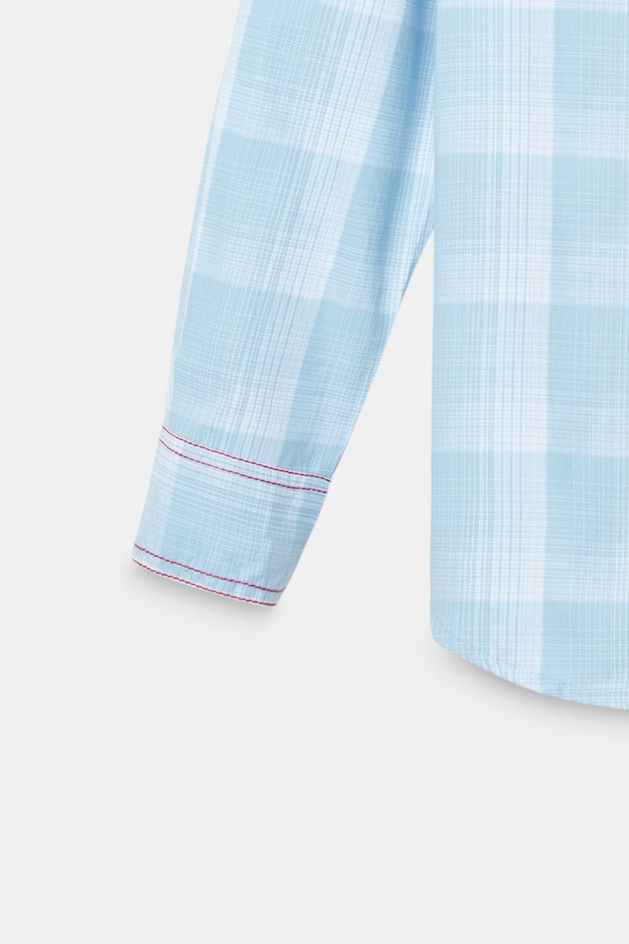 Contrast Stitch Checkered Shirt