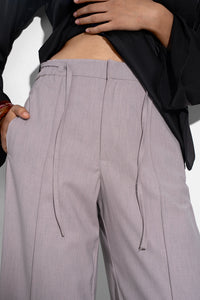 Coffee Trouser With Drawstring
