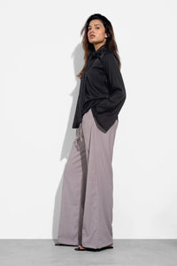 Coffee Trouser With Drawstring