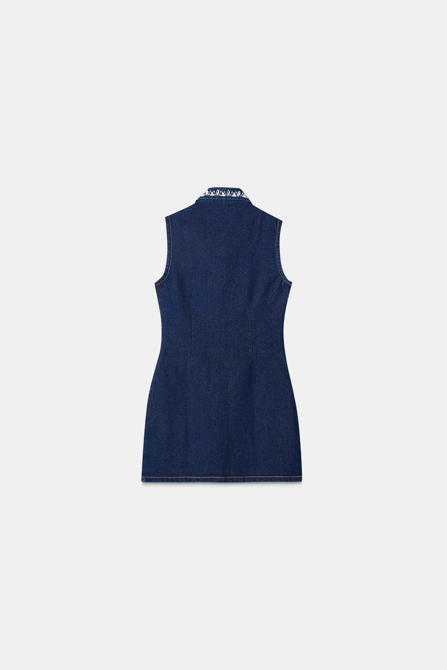 Crystal Embellished Denim Dress