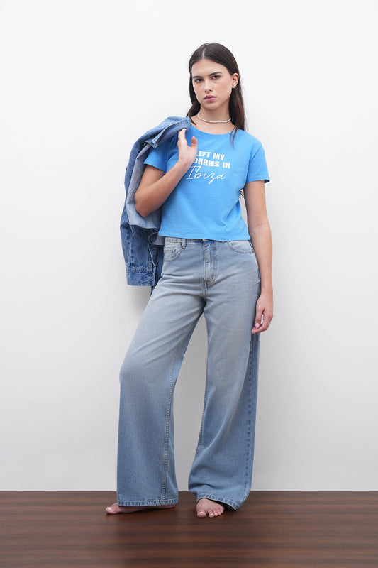 Blue Ibiza Graphic T-Shirt