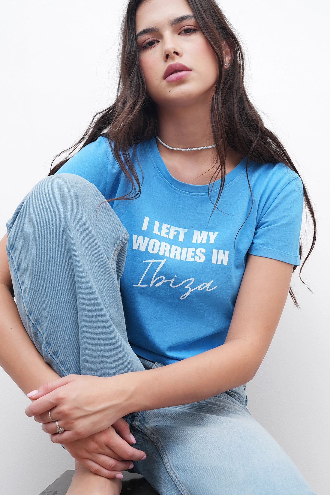 Blue Ibiza Graphic T-Shirt