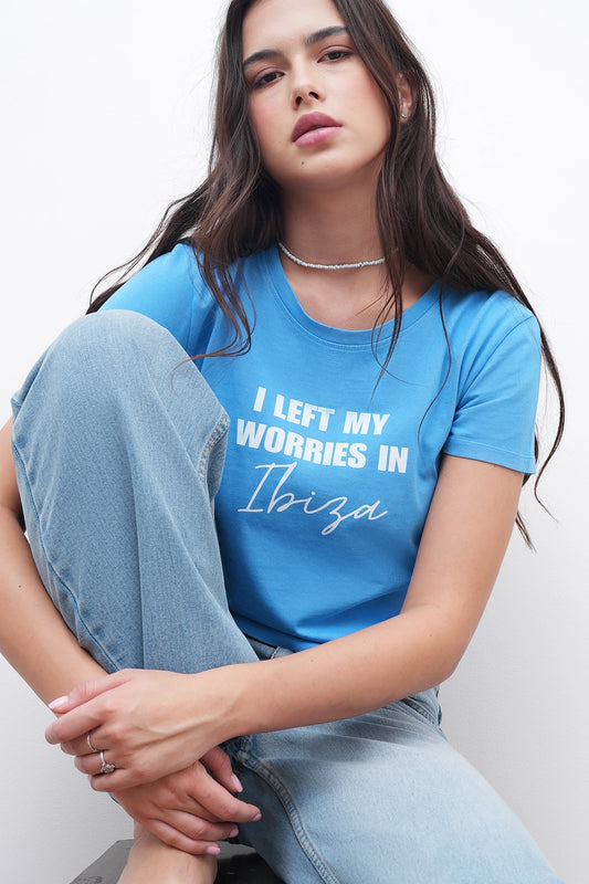Blue Ibiza Graphic T-Shirt
