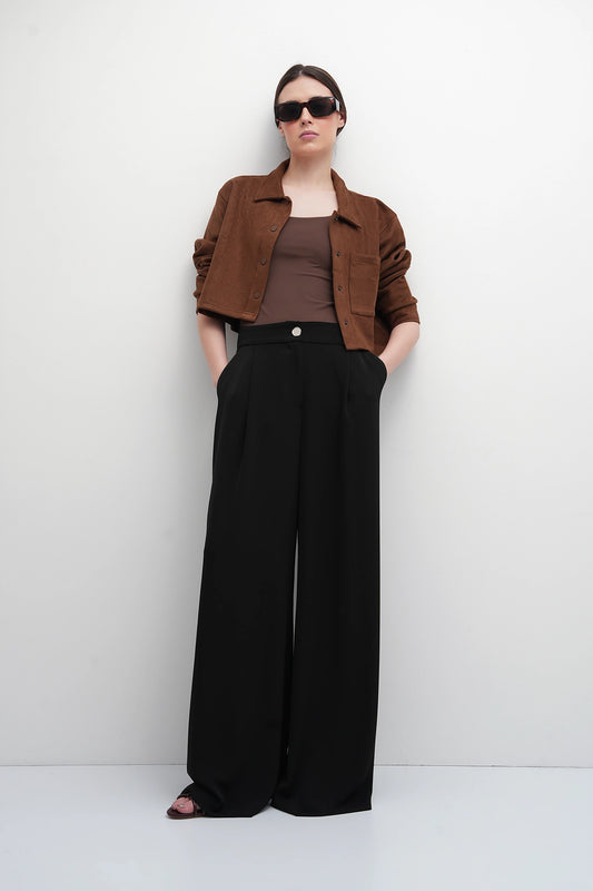 Mocha Taupe Polyamide Tank Top