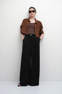 Mocha Taupe Polyamide Tank Top