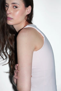Marshmallow Pink Polyamide Tank Top