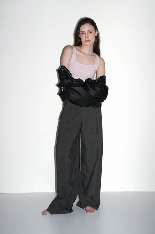 Marshmallow Pink Polyamide Tank Top