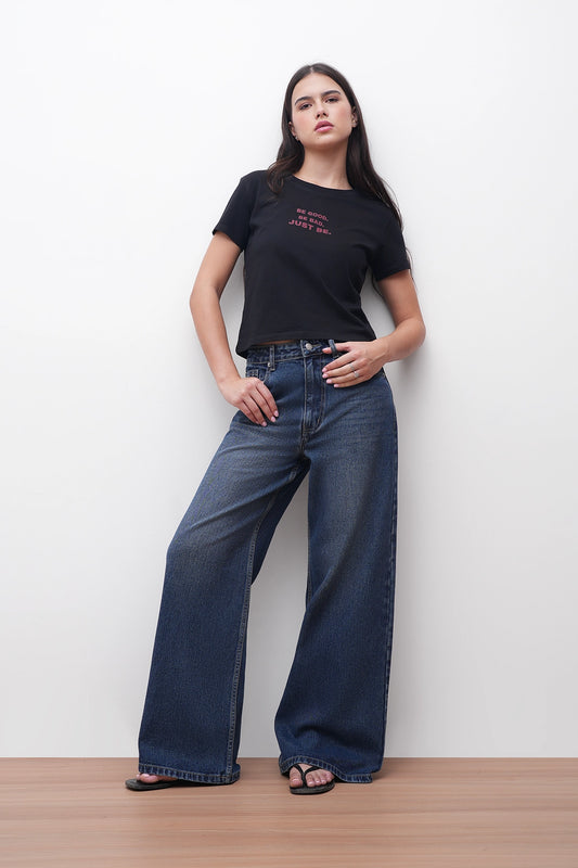 Black Just Be Graphic T-Shirt