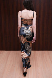 Black Textured Floral Co-ord Set