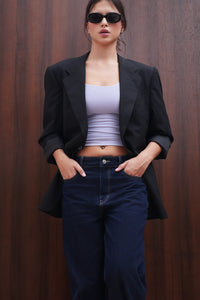 Lavender Polyamide Tank Top