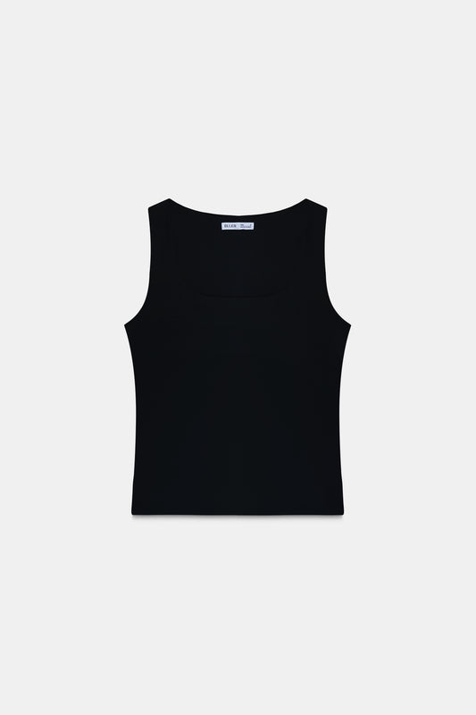 Black Polyamide Tank Top