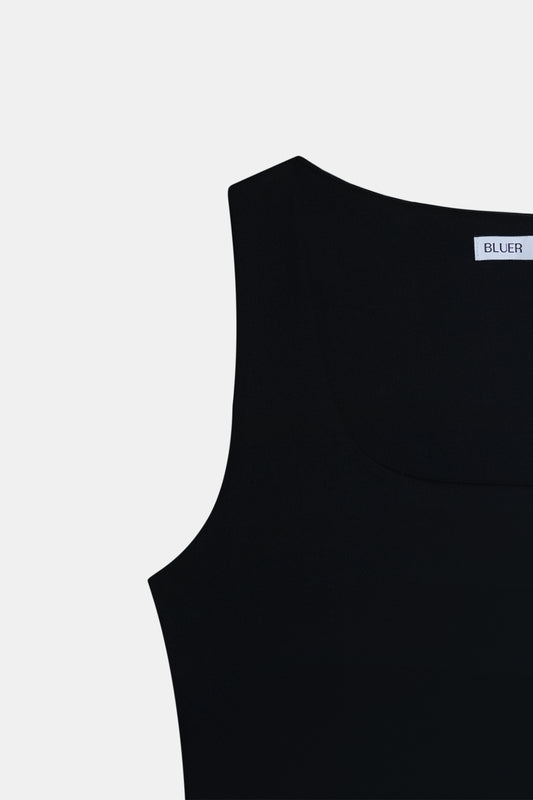 Black Polyamide Tank Top