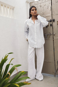 Blue Double Placket Shirt