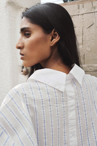 Blue Double Placket Shirt