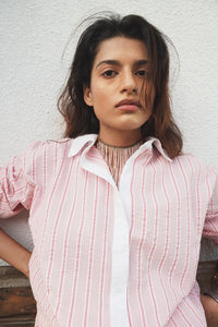 Pink Double Placket Shirt