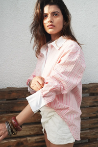 Pink Double Placket Shirt