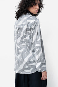Printed Satin Shirt