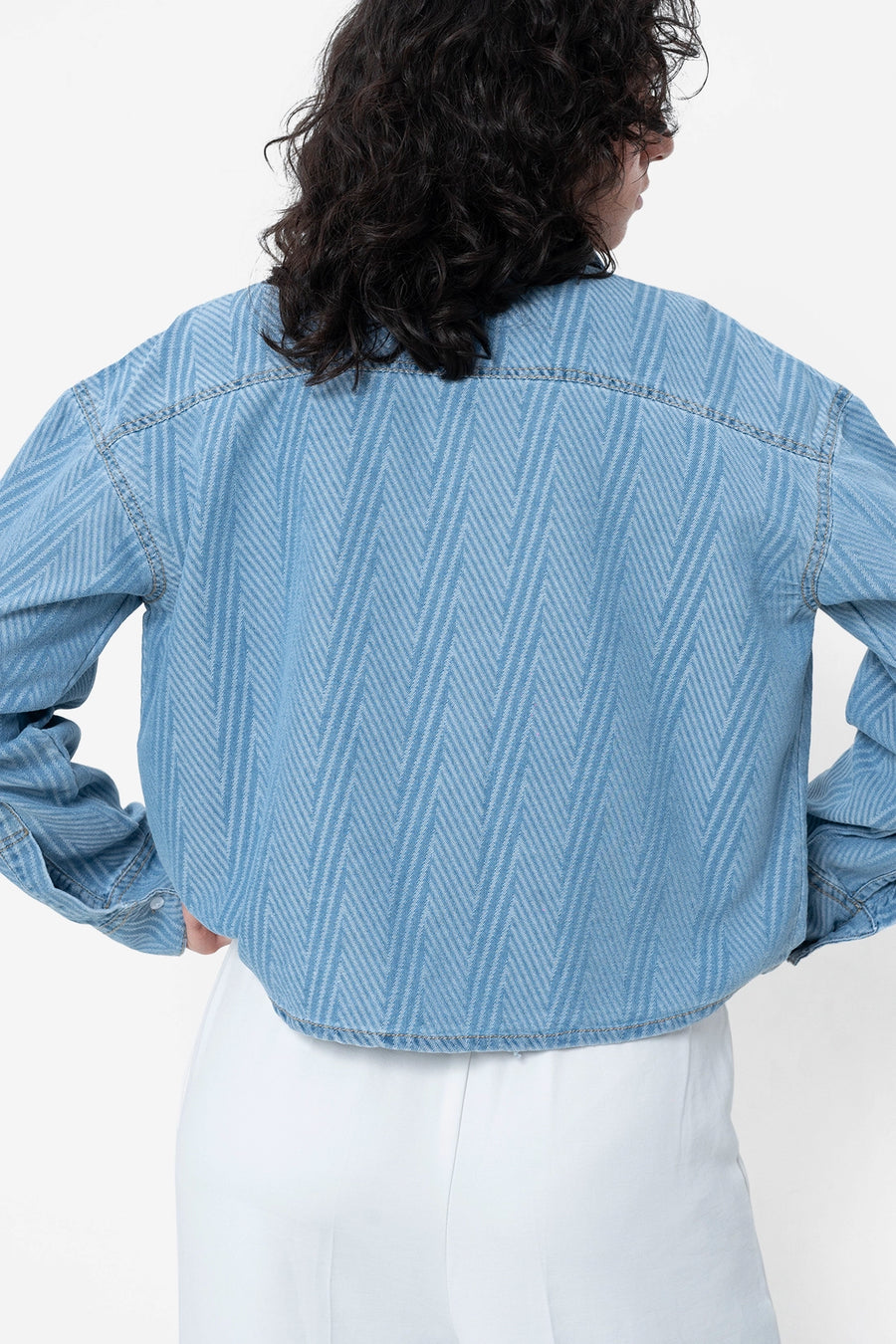 Printed Denim Shirt
