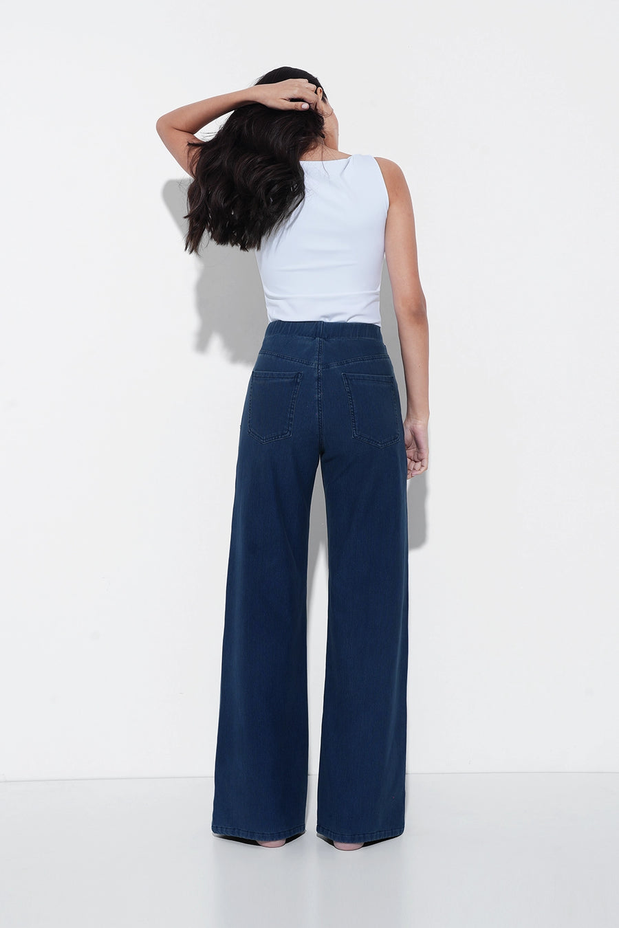 Dark Blue Denim Sweatpants