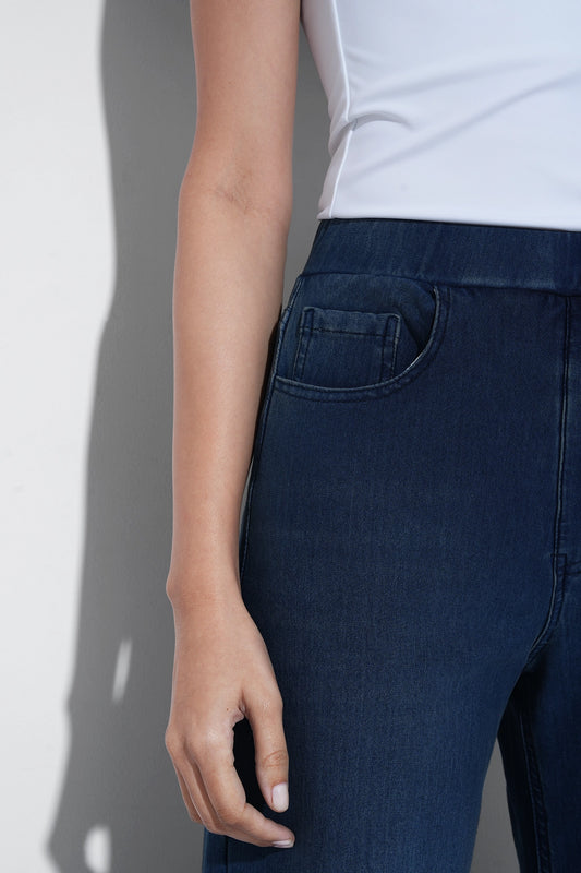 Dark Blue Denim Sweatpants