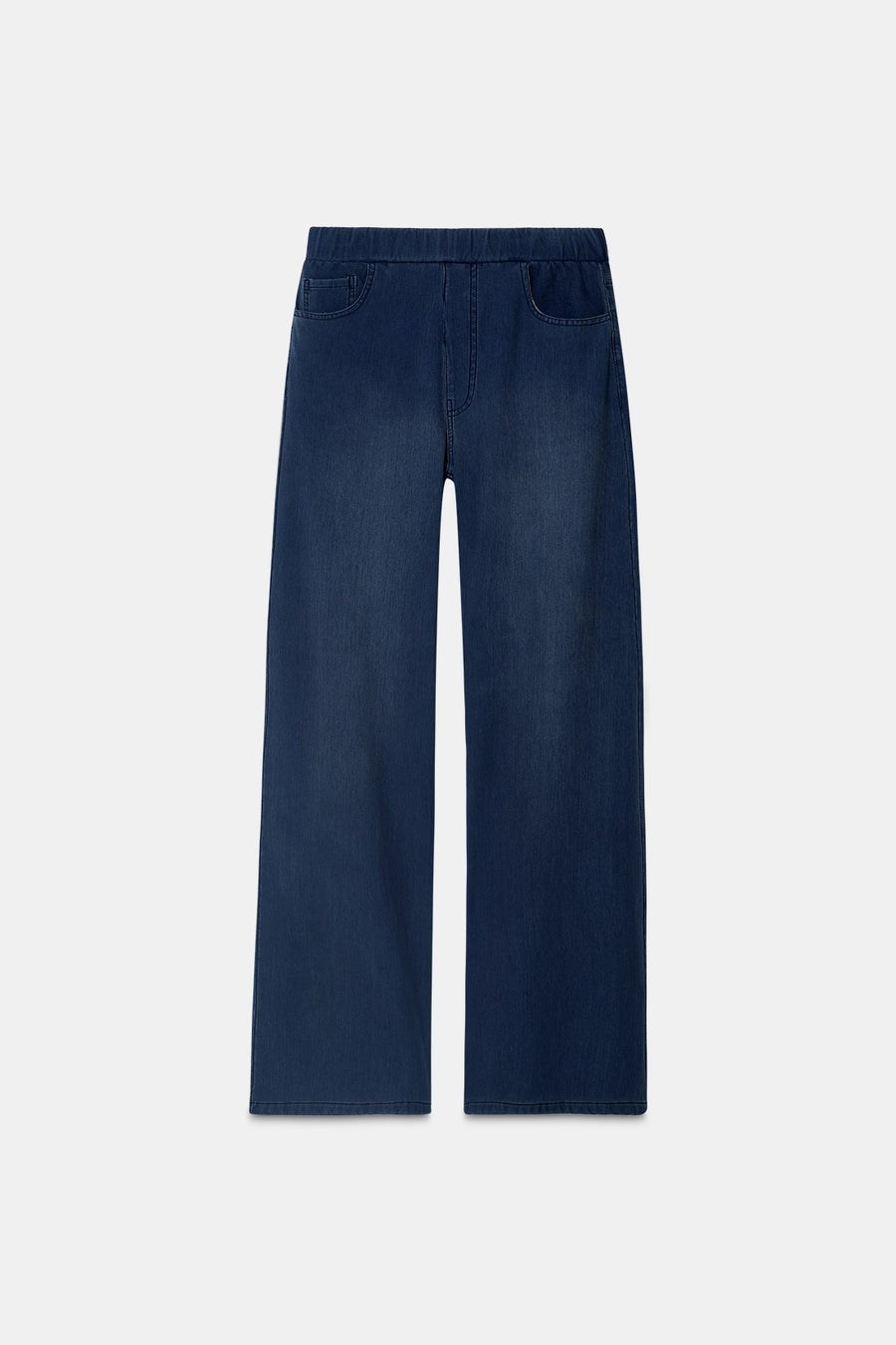 Dark Blue Denim Sweatpants