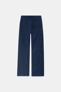 Dark Blue Denim Sweatpants
