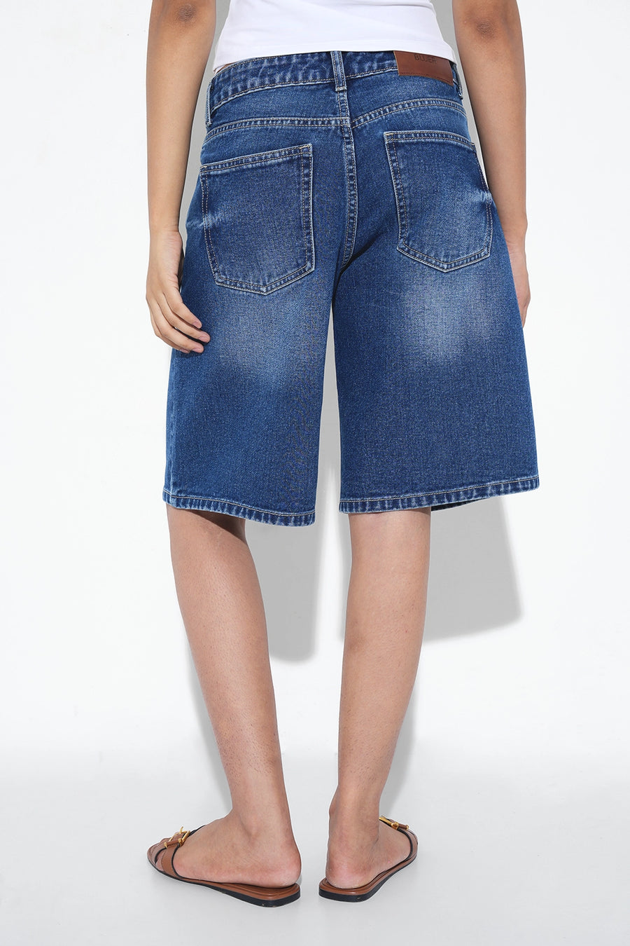 Deep Blue Washed Jorts
