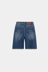 Deep Blue Washed Jorts