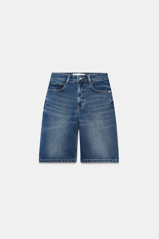 Deep Blue Washed Jorts
