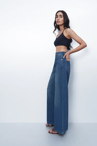 Dirty Wash High-Rise Straight Jeans