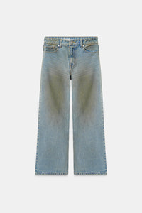 Dirty Wash High-Rise Straight Jeans