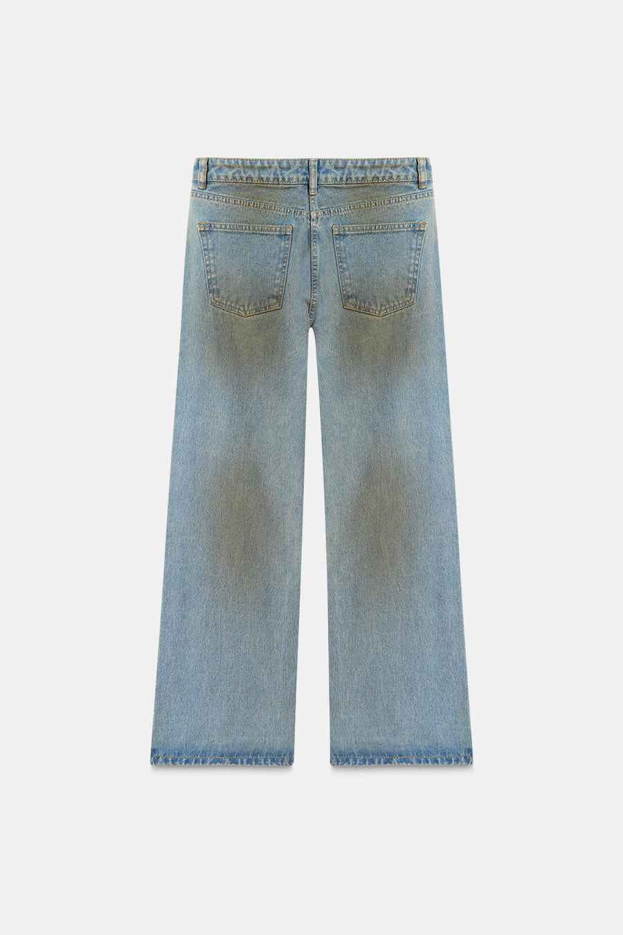 Dirty Wash High-Rise Straight Jeans
