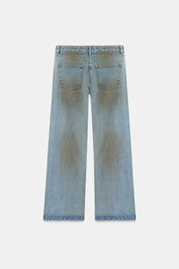 Dirty Wash High-Rise Straight Jeans
