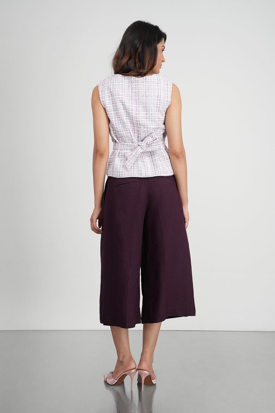 Double Breasted Tweed Waistcoat