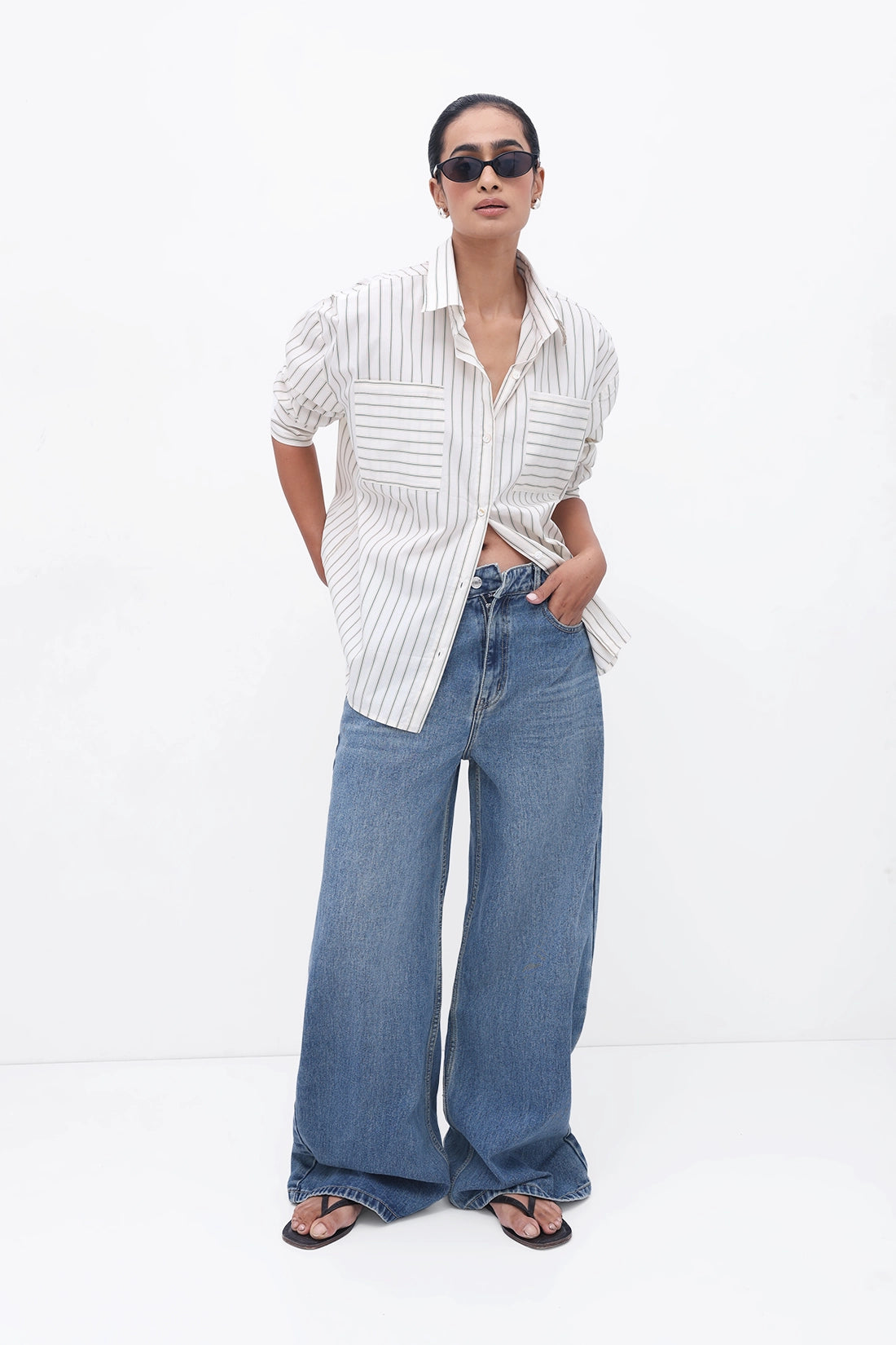 Dual Pocket Oversized Shirt