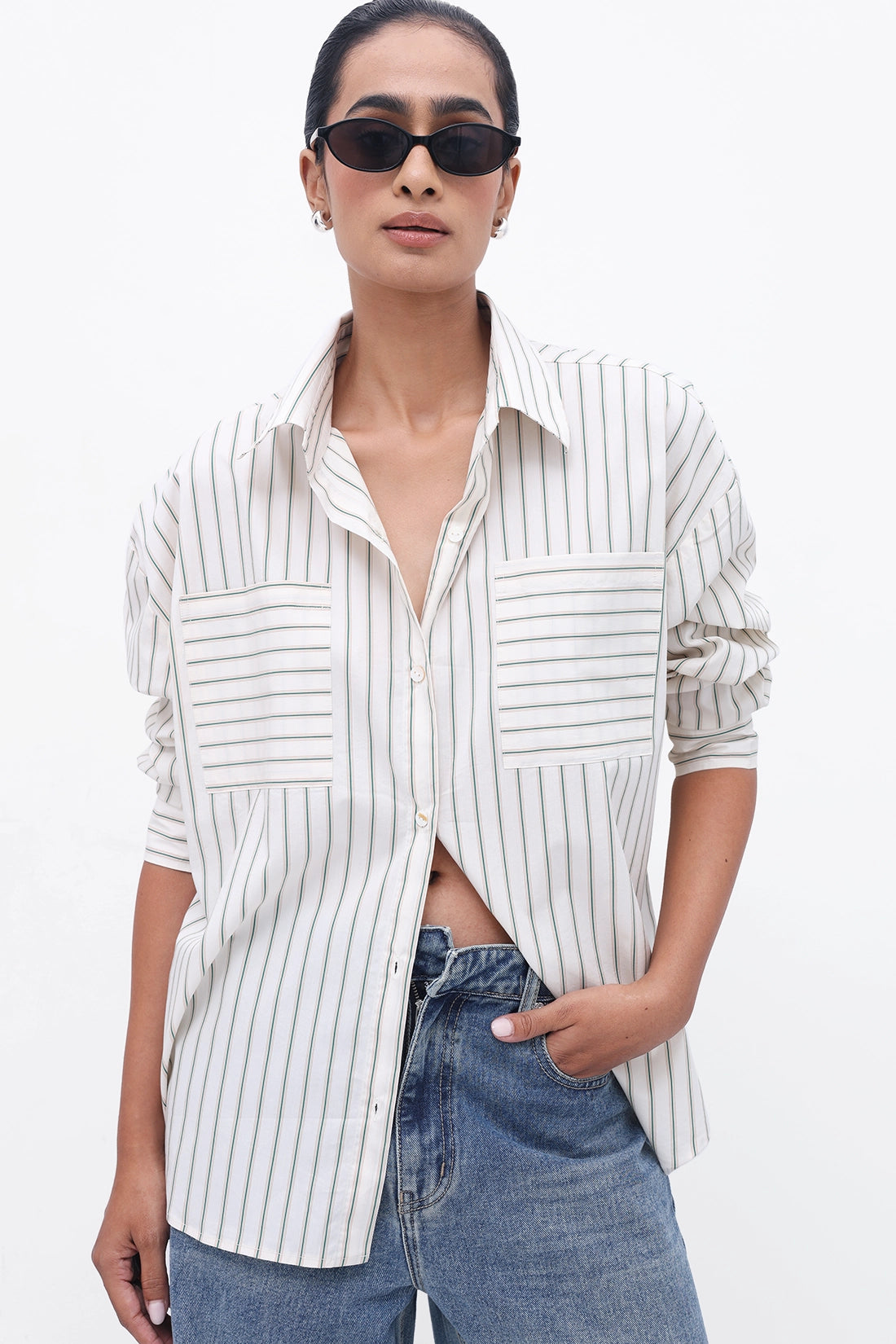 Dual Pocket Oversized Shirt